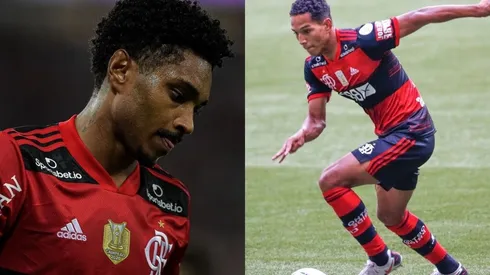 Foto Vitinho: Thiago Ribeiro/AGIF e Foto João Lucas: Marcello Zambrana/AGIF | Flamengo tem 15 jogadores com contrato se encerrando em 2022
