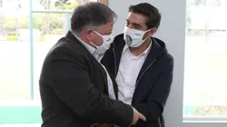 Foto: Cesar Greco / Ag. Palmeiras - Barros e Abel planejam o Verdão para 2022