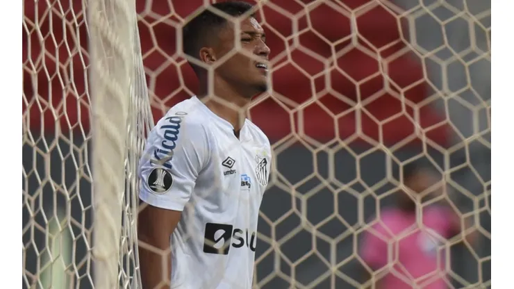 Foto: Ivan Storti/Santos FC - Marcos Leonardo tem negociação travada por conta de pedida de seu staff ao Peixe