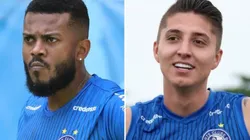 Fotos: Felipe Oliveira / EC Bahia / Divulgação - Cirino e Ramírez: dupla vem se recuperando de lesões