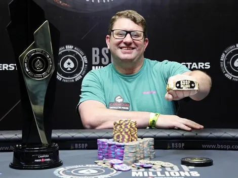 Brasileirão de poker: catarinense vira heads-up duríssimo e leva o Main Event do BSOP faturando R$ 1,5 milhão