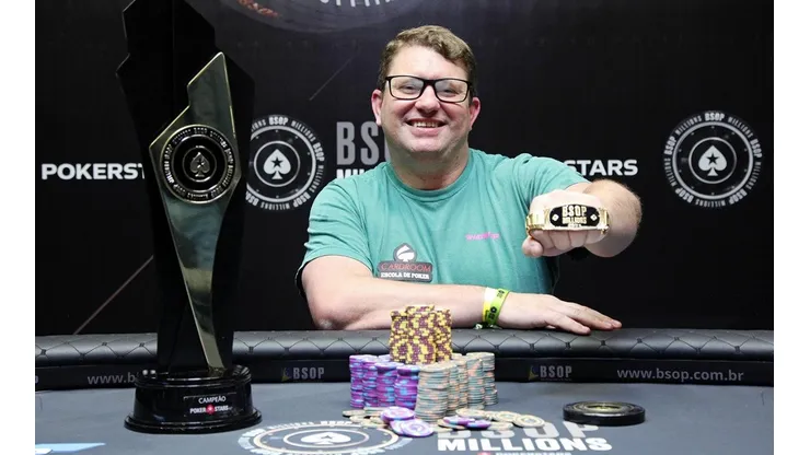 André Berlando é o mais novo campeão brasileiro de poker (Foto: BSOP)
