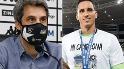 Fotos: Vitor Silva/Botafogo/Divulgação: Freeland e Gatito: dirigente abriu o jogo sobre futuro do goleiro