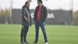 Foto: Ricardo Duarte/Internacional/Divulgação - Aguirre e Bracks: Colorado deve ter saída de meia do elenco