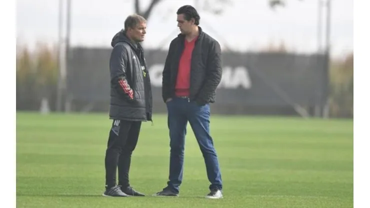 Foto: Ricardo Duarte/Internacional/Divulgação - Aguirre e Bracks: Colorado deve ter saída de meia do elenco
