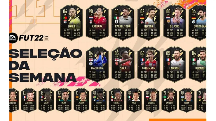 FIFA 22: Time da Semana conta com De Jong,Van Dijk e Griezmann