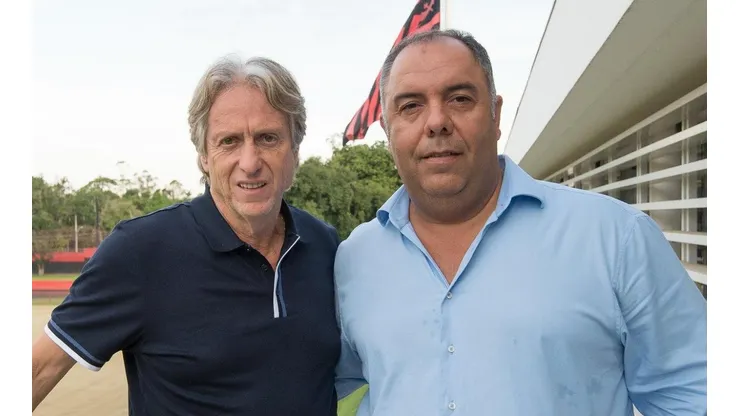 Foto: Alexandre Vidal - Flamengo - Jesus ao lado de Braz