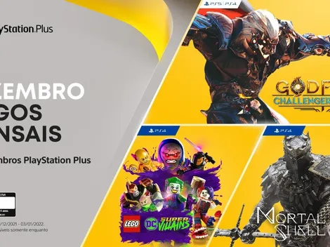 PS Plus de dezembro conta com Godfall: Challenger Edition, Lego DC Super-Villains e Mortal Shell