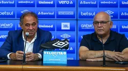 Foto: Lucas Uebel/Grêmio/Divulgação - Abrahão e Bolzan: direção deve realizar novas mudanças no grupo