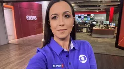 Foto: Arquivo Pessoal - livia laranjeira nos estúdios do Grupo Globo