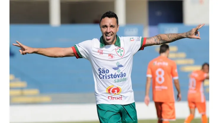 Caio Mancha foi artilheiro da Portuguesa na Copa Paulista (Foto: Dorival Rosa/Portuguesa)