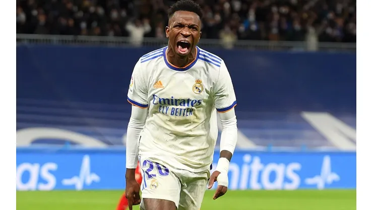 Foto: Denis Doyle/Getty Images/Espanha - Vinícius Júnior: mais uma vez decisivo para o Real Madrid