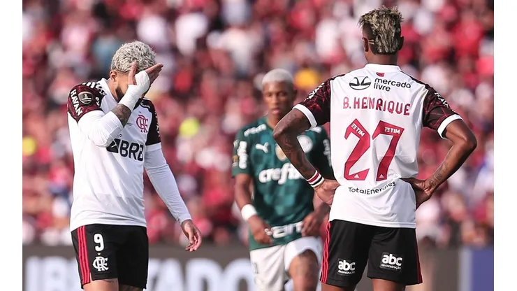 Foto: Ettore Chiereguini/AGIF | A derrota do Flamengo na Libertadores diante do Palmeiras foi retrato do ano complicado vivido pelo Flamengo