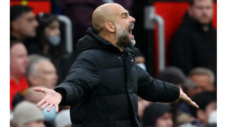 Pep Guardiola, treinador do Manchester City