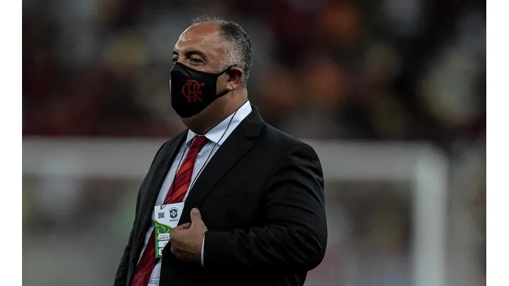 Foto: Thiago Ribeiro/AGIF: Marcos Braz havia apoiado a permanência de Renato quando o Flamengo foi eliminado da Copa do Brasil