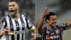 Atlético-MG e Fluminense fizeram as quartas de final da Copa do Brasil (Foto: Fernando Moreno e Thiago Ribeiro/AGIF)