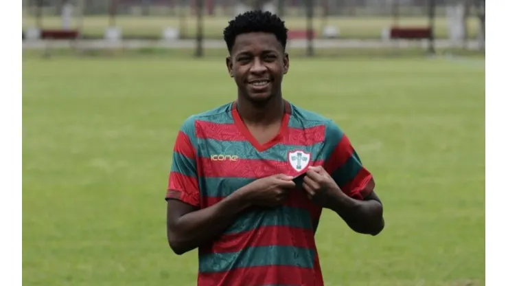 Maykinho em sua apresentação na Portuguesa no início da temporada (Foto: Dorival Rosa/Portuguesa)