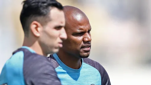 Foto: Vitor Silva/SSPress/Botafogo/Divulgação - Gatito e Jefferson: goleiros têm boa relação nos bastidores