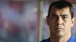 Foto: Marcello Zambrana/AGIF/ Fábio Carille, treinador do Santos.