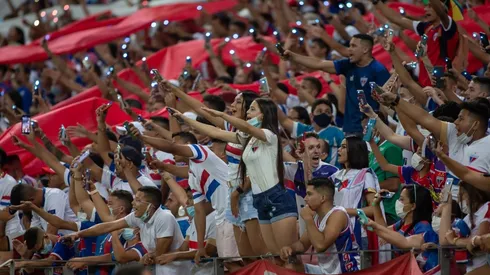 Foto: Pedro Chaves/AGIF - Torcida do Fortaleza durante partida contra Palmeiras