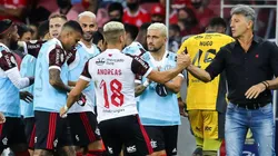 Foto: Pedro H. Tesch/AGIF | Flamengo bateu o Inter por 2 x 1 com gols de Gabriel Barbosa e Andreas Pereira