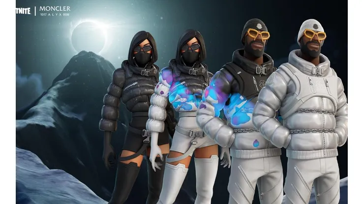 Fortnite e Moncler lançam coleção de skins especiais reativas