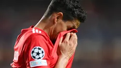 Stuart Franklin/Getty Images - Lucas Veríssimo em jogo do Benfica.