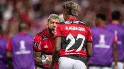 Gabigol e Bruno Henrique tem contribuído para a boa média de gols do Flamengo em Libertadores (Foto: Thiago Ribeiro/AGIF)
