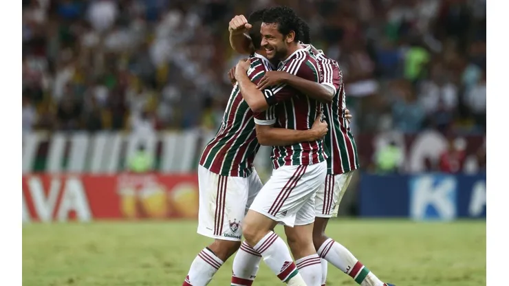Buda Mendes/Getty Images - Fred marcando gol pelo Fluminense. Jogador tem história no clube