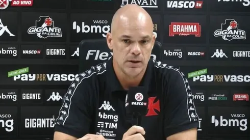 Foto: Reprodução Vasco TV/YouTube | Fábio Cortez fala sobre reta-final da temporada do Vasco
