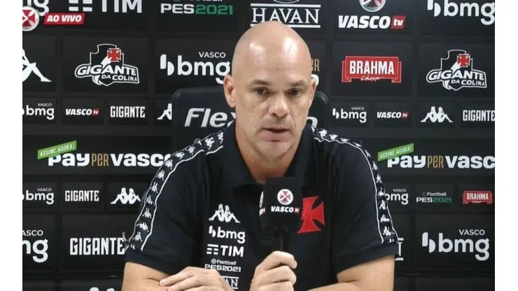 Foto: Reprodução Vasco TV/YouTube | Fábio Cortez fala sobre reta-final da temporada do Vasco