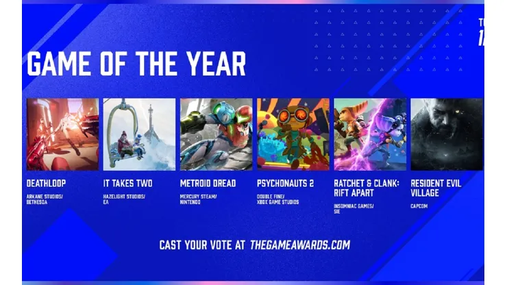 The Game Awards 2021 revela os jogos indicados para a premiação deste ano