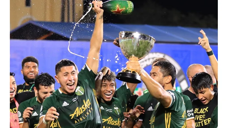 Sam Greenwood/Getty Images - Portland Timbers festeja título da MLS.