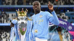 Mendy foi campeão inglês pelo Manchester City (Foto: Getty Images)
