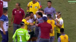 Foto: Reprodução/Premiere - No fim do jogo, os ânimos se agitaram no Maracanã