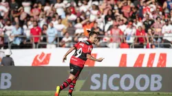 Michael foi o destaque na partida contra o São Paulo, onde completou 100 jogos com a camisa do Flamengo (Foto: Alexandre Vidal / Flamengo)