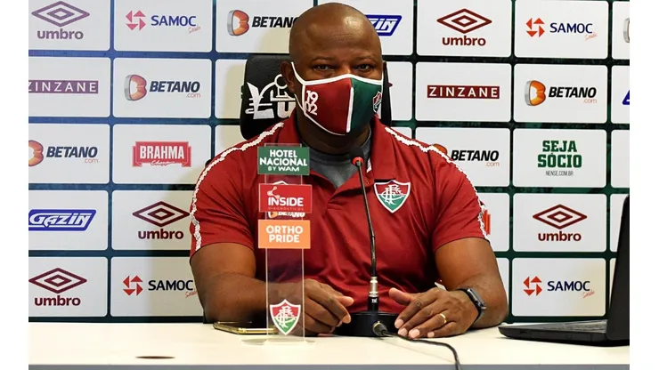 Marcão falou sobre a importância da sincronia entre torcida e time (FOTO: MAILSON SANTANA/FLUMINENSE FC)
