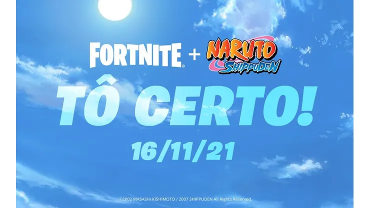 Fortnite terá skins do Time 7 de Naruto com Naruto, Sasuke, Sakura e Kakashi