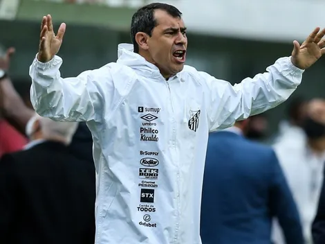 Carille revela alívio com vitória do Santos e exalta presença de Bruninho no vestiário: “Foi muito legal”