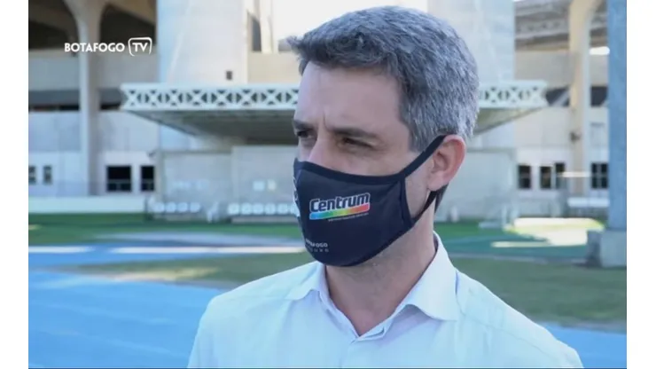Foto: Reprodução Botafogo TV/Youtube | Eduardo Freeland faz jogo duro por renovação de '9'