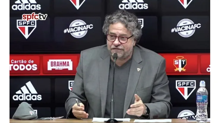 Foto: Reprodução SPFC TV/YouTube | Casares pressiona por classificação à Libertadores 2022