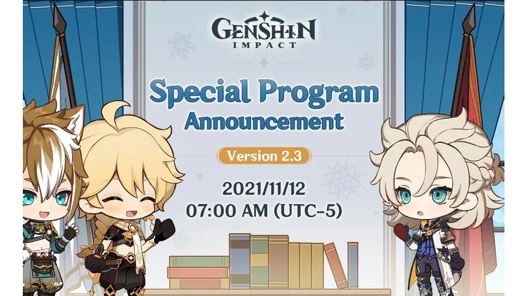 Genshin Impact terá Programa Especial da Nova Versão 2.3 na próxima sexta (12)