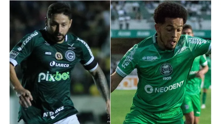 Goiás e Coritiba se enfrentam nesta quarta-feira (Foto: Joao Vitor Rezende Borba e Robson Mafra/AGIF)