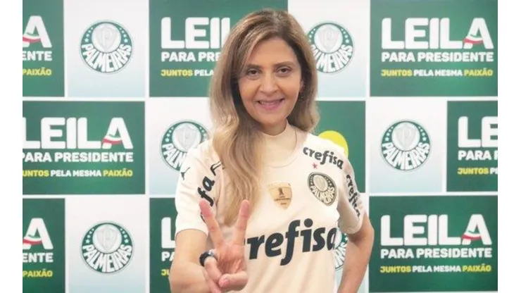 Foto: Divulgação Twitter Oficial Leila Pereira/@leilapereiralp - Leila Pereira em evento para apresentar nuances de sua futura gestão