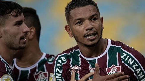 Foto: Jorge Rodrigues/AGIF - David Braz comemora o seu gol durante partida contra o Sport no estádio Maracanã pelo campeonato Brasileiro A 2021.