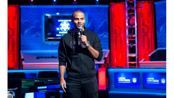 Tony Parker abriu os trabalhos no dia 1B da WSOP (Foto: Katerina Lukina/PokerNews)