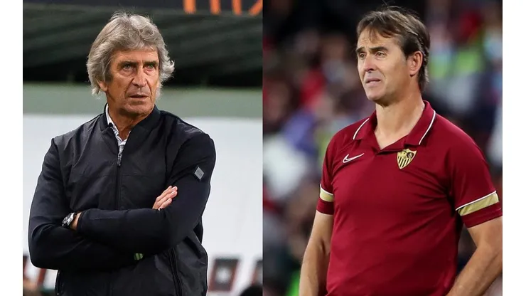 Manuel Pellegrini e Julen Lopetegui são os nomes por trás do Derby da Andaluzia (Getty Images)