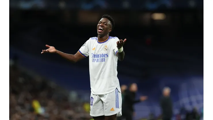 Vini Jr. vem se destacando nas partidas do Real Madrid (Foto: Getty Images)