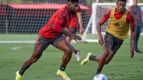 Alguns torcedores alegaram que as chuvas seria um dos fatores que atrapalhavam manutenção do gramado | Crédito: Alexandre Vidal/CRF