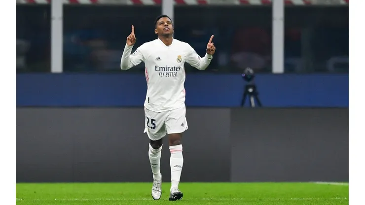 Foto: Valerio Pennicino/Getty Images | Rodrygo 'inspira' Real Madrid a buscar joia do Santos